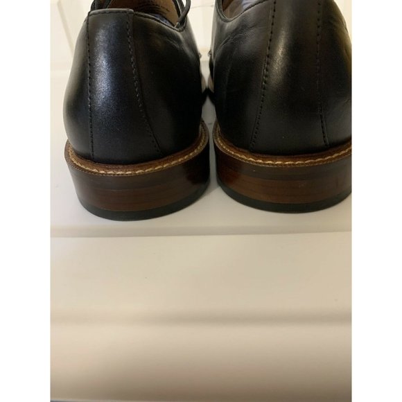 Blake McKay Men\'s Sz 8.5 Cap Toe Oxford‎ Black Dress Shoe